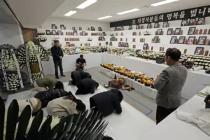 Emlékezés a Jeju Air tragédia áldozataira