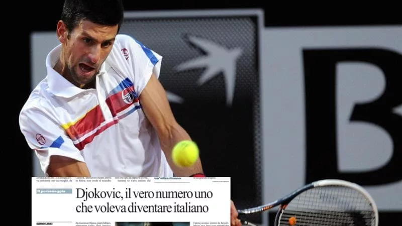 Novak Djokovic, il vero numero uno che voleva diventare italiano