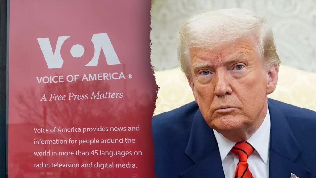 Trump vádolja a nagy médiát „törvényellenes” tudósítással, gyakorlatilag megszünteti a Voice of America működését