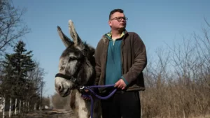 „Volt, aki teljesen hülyének nézett, de egyszer élünk” – húszévesen 450 kilométert gyalogolt Patrik a szamaraival