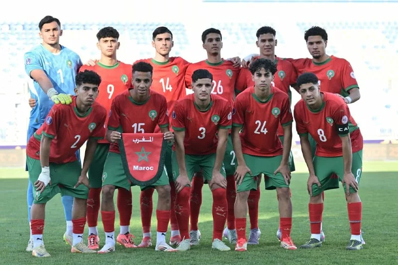 Marokkói U20-as Csapat a Világbajnoki Helyért