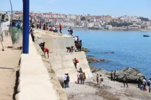 Ceuta partjainál idén 21 migráns vesztette életét
