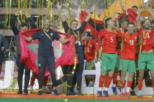 Marokkó ünnepli futballcsapatának harmadik aranyát