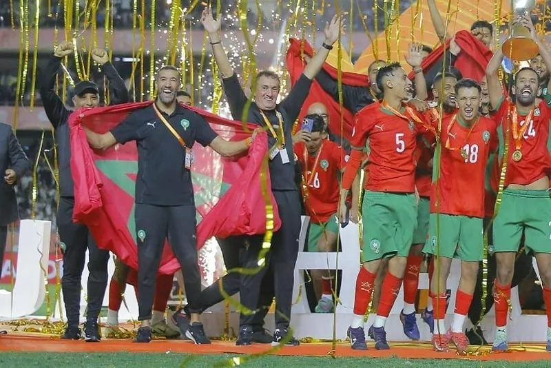 Marokkó ünnepli futballcsapatának harmadik aranyát