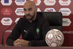 Marokkói Edzői Sajtótájékoztató a Zambia Ellen