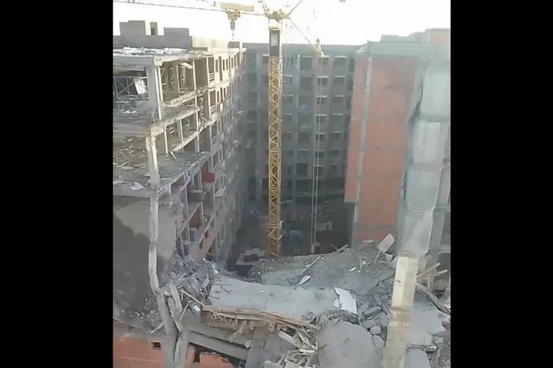 Összeomlott egy épülőfélben lévő épület Marrákesben, senki sem sérült meg